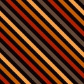 Red, Orange, Yellow color and Brown strip on Black background. Pattern diagonal stripe seamless for graphic design, fabric, Royalty Free Stock Photo