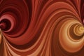 Multicoloured spiral lines, abstract red and orange background, seamless pattern Royalty Free Stock Photo
