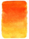 Red, orange and yellow watercolor gradient background. Royalty Free Stock Photo