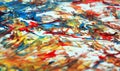 Red orange yellow white blue contrasts, paint watercolor background, abstract painting watercolor background Royalty Free Stock Photo