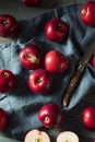 Red Organic Macintosh Apples Royalty Free Stock Photo