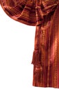 Red oriental curtain Royalty Free Stock Photo