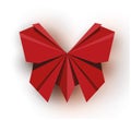 Red origami butterfly