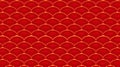 Red ornamental orient wavy background. Traditional Japanese or Chinese style, pattern. Fish scales or rising suns or waves. Vector