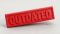 Red outdated stamp Royalty Free Stock Photo