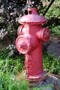 Red outdoor fire hydrants Royalty Free Stock Photo