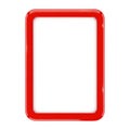 Red outlined rectangular frame with thick border on a plain background Royalty Free Stock Photo