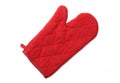 Red oven glove mitt