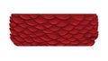 Red Overlapping Scale Pattern, Abstract Textured Border Vector Generative AI Royalty Free Stock Photo