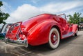 Red 1936 Packard Convertible Coupe classic car Royalty Free Stock Photo