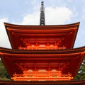 Red pagoda in Kyoto Royalty Free Stock Photo