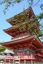Red pagoda in Kyoto Royalty Free Stock Photo