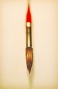 Red paint brush detail Royalty Free Stock Photo