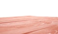 Red paint coated wooden boards Royalty Free Stock Photo