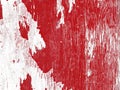 Red paint peeling white house barn wood old vintage retro wall fence structure Royalty Free Stock Photo