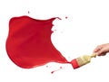 Red paint splash Royalty Free Stock Photo