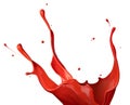 Red paint splash Royalty Free Stock Photo