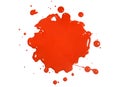 Red Paint Splatter Royalty Free Stock Photo