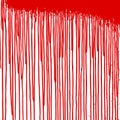 Red paint streaks on the wall. Blood splatters. Grunge texture. Blood paint background. Vector illustration Royalty Free Stock Photo