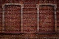 red painted brick wall background. Royalty Free Stock Photo