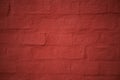 Red painted brick wall Royalty Free Stock Photo