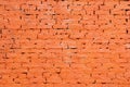 Red painted brick wall Royalty Free Stock Photo