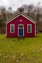 Red Painted Rural Schoolhouse - Fredericktown, Ohio Royalty Free Stock Photo