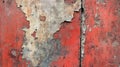 Red painted wall with peeling and aged texture Royalty Free Stock Photo
