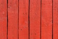 Red Painted Wood Planks