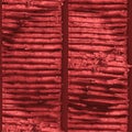 Red Painted Wood. Worn Cracked Wallpaper. Vintage