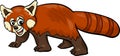 Red panda animal cartoon illustration