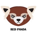 Red Panda Logo Royalty Free Stock Photo