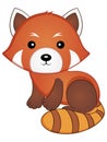 Red Panda Vector Illustration