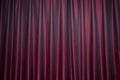 Red panel background wallpaper texture Red closed curtain with light spots in a theater . . Red Stage Curtain Royalty Free Stock Photo