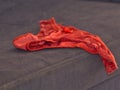 Red panties on the couch. Royalty Free Stock Photo