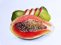 Red papaya Royalty Free Stock Photo