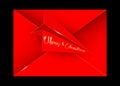 Red Paper airplane, Gold Happy New Year flying, red Envelope background Royalty Free Stock Photo