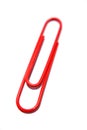 Red paper-clip Royalty Free Stock Photo