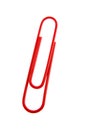 Red paper-clip Royalty Free Stock Photo