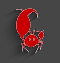 Red paper crab