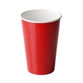 Red Paper Cup Isolated on Black Background Royalty Free Stock Photo