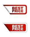 Red paper element sticker best price in two variant