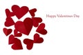 14th Valentine`s day hearts
