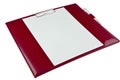 Red paper holder Royalty Free Stock Photo