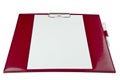 Red paper holder Royalty Free Stock Photo