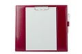 Red paper holder Royalty Free Stock Photo