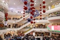 Red paper lanterns and Oriental Dragon decoration for Chinese New Year