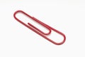 Red Paperclip Royalty Free Stock Photo