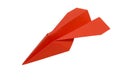 Red_paperplane_2 Royalty Free Stock Photo