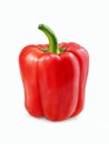 Red Paprika Bell Peppers Illustration isolated on white Royalty Free Stock Photo